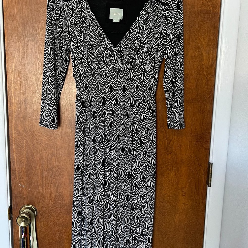 Maeve Black and White Patterned Cress